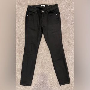 LOFT outlet Size 0P Curvy Skinny Black Denim Jeans